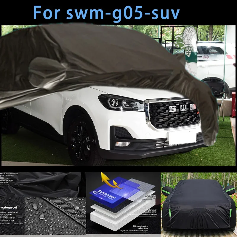 

For swm-g05-suv Outdoor Protection Full Car Covers Snow Cover Sunshade Waterproof Dustproof Exterior Car accessories