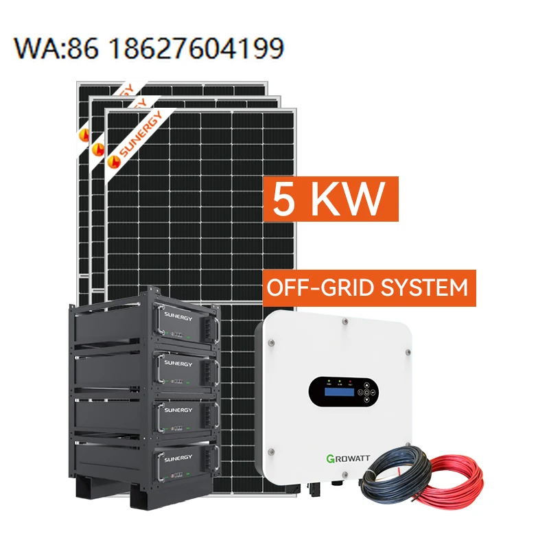 

Complete Off Grid Solar System, Lithium Battery MPPT Photovoltaic Panel Kit Household Energy Storage