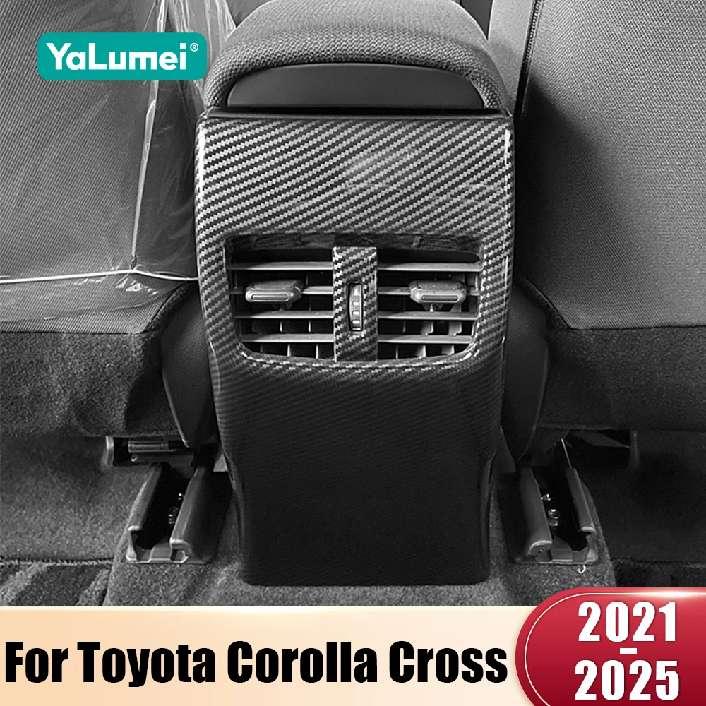 Für Toyota Corolla Kreuz XG10 2021 2022 2023 2024 2025 Hybrid ABS Auto Hinten Klimaanlage Vent Outlet Rahmen Abdeckung trim Fall