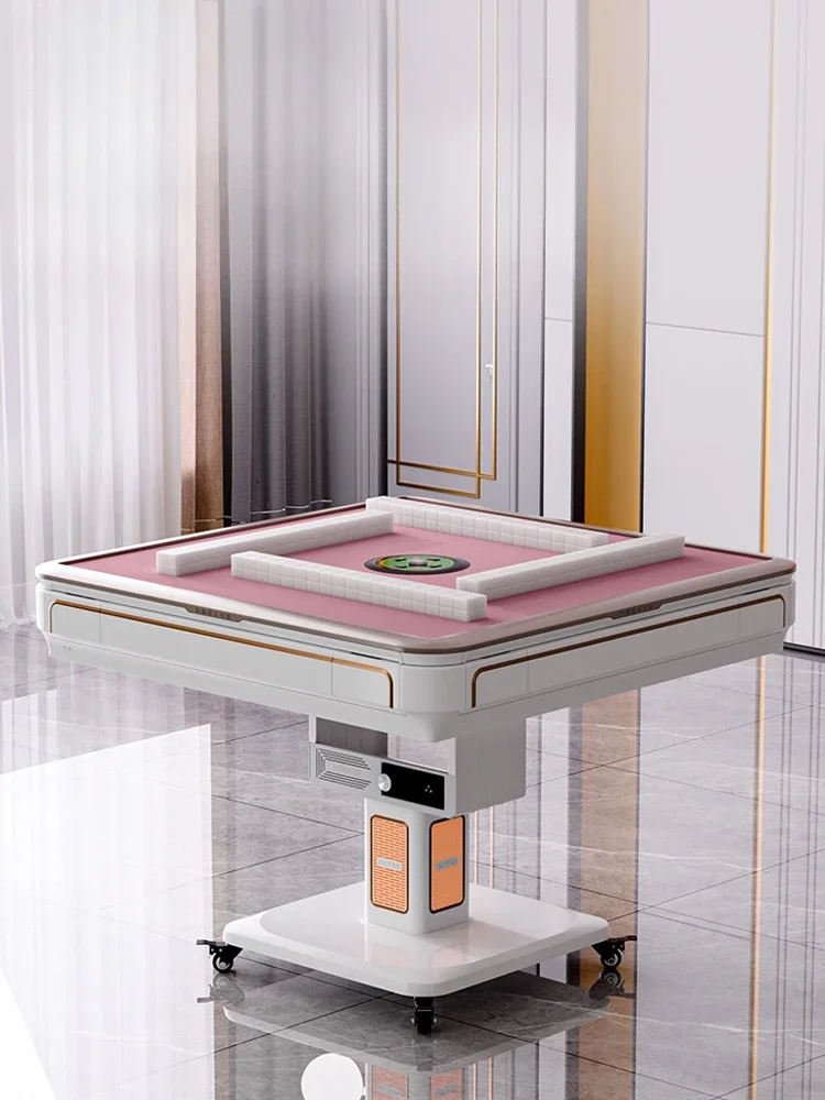 

Modern Silence Dining Table Warm Breeze Storage Drawer Fold Mahjong Table Home Amusement Tavoli Da Pranzo Home Furniture LVMC