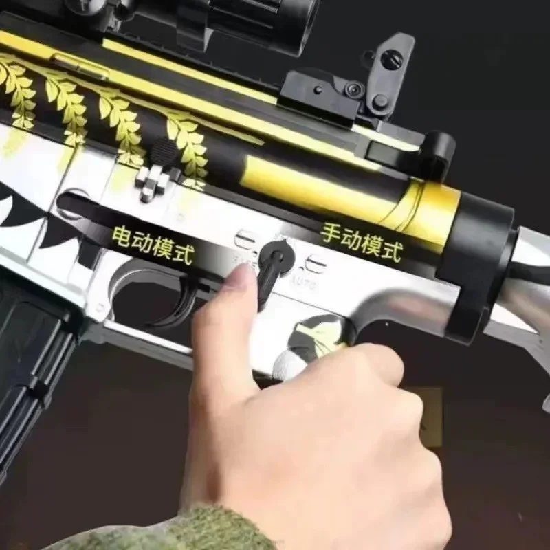 Elektryczny pistolet zabawkowy M416 Automatyczny pistolet żelowy Bullet Blaster Zabawki dla dzieci Gra na świeżym powietrzu AirSoft Sniper Rifle Splatter Gun Broń dla chłopca