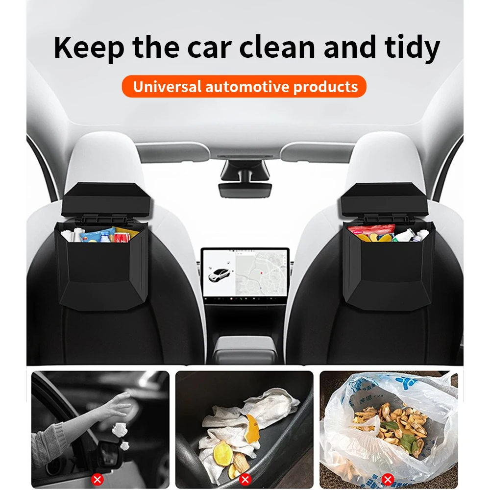 ABS Car Seat Back Organizer And Glove Box Storage Box for Tesla Model 3 Highland & Model Y Juniper 2024-2026 Vehicle Interior Ac - view 3