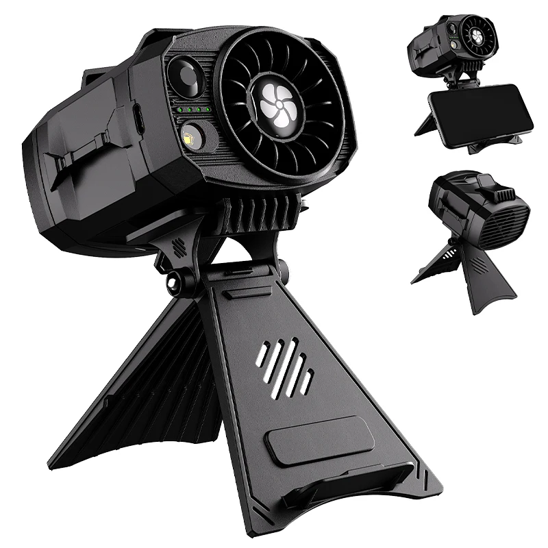 

Portable Waist Fan Rechargeable 4-Speed Electric Fan Ultra-Strong Wind Personal Cool Clip Fan For Outdoor Work Travel Camping