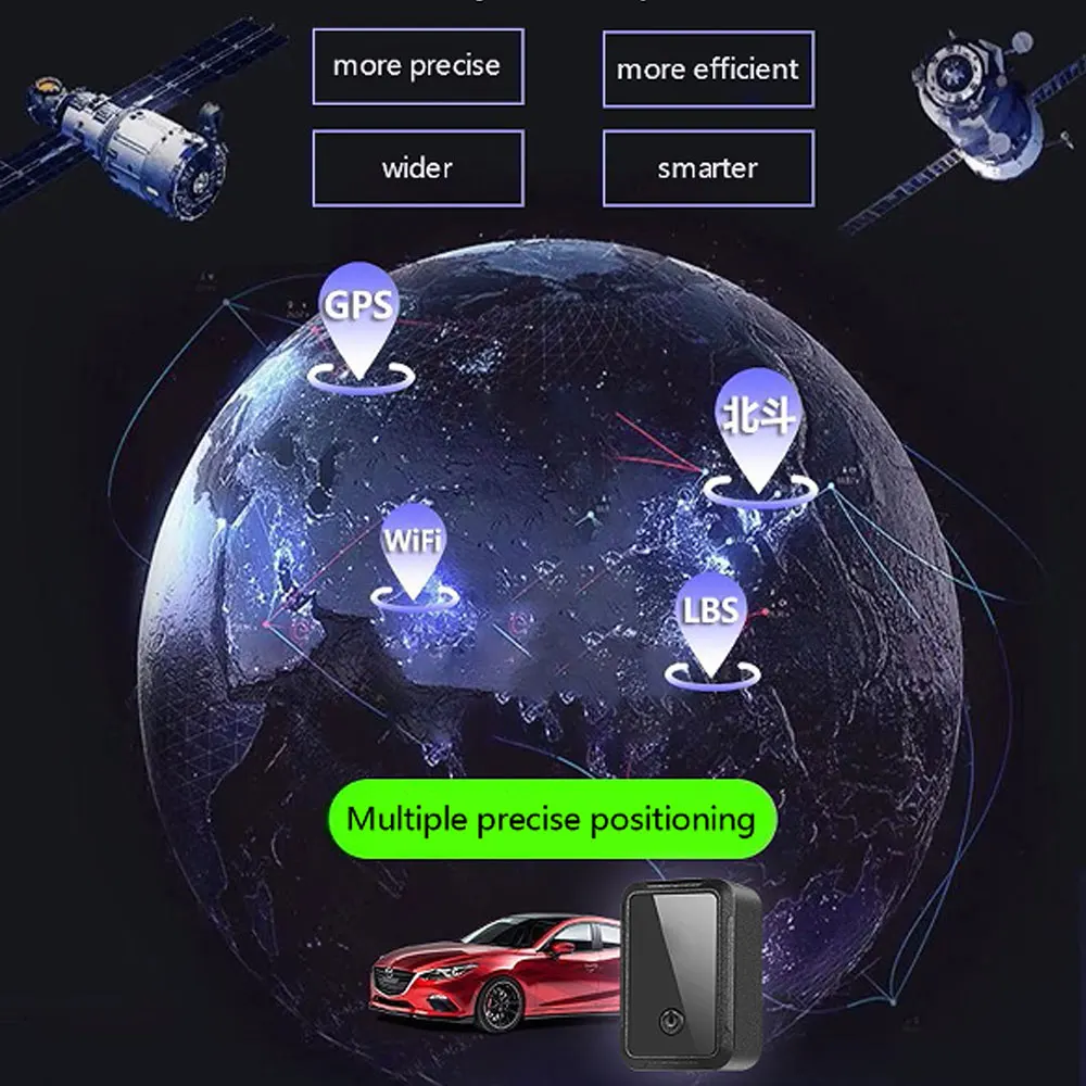 GF-09 Mini Wifi Car GPS Tracker Anti-lost Locator Device Real Time Tracking Recording Magnetic Mount GF09 GF07 SIM Positioner