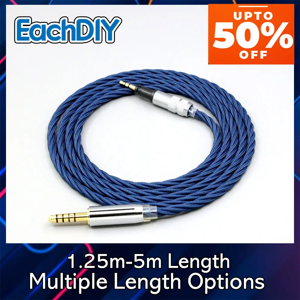 

Alloy OCC Graphene Pure 99% Silver Full Sleeved Earphone Cable For Sennheiser Momentum 1.0 2.0 Headphone 8580