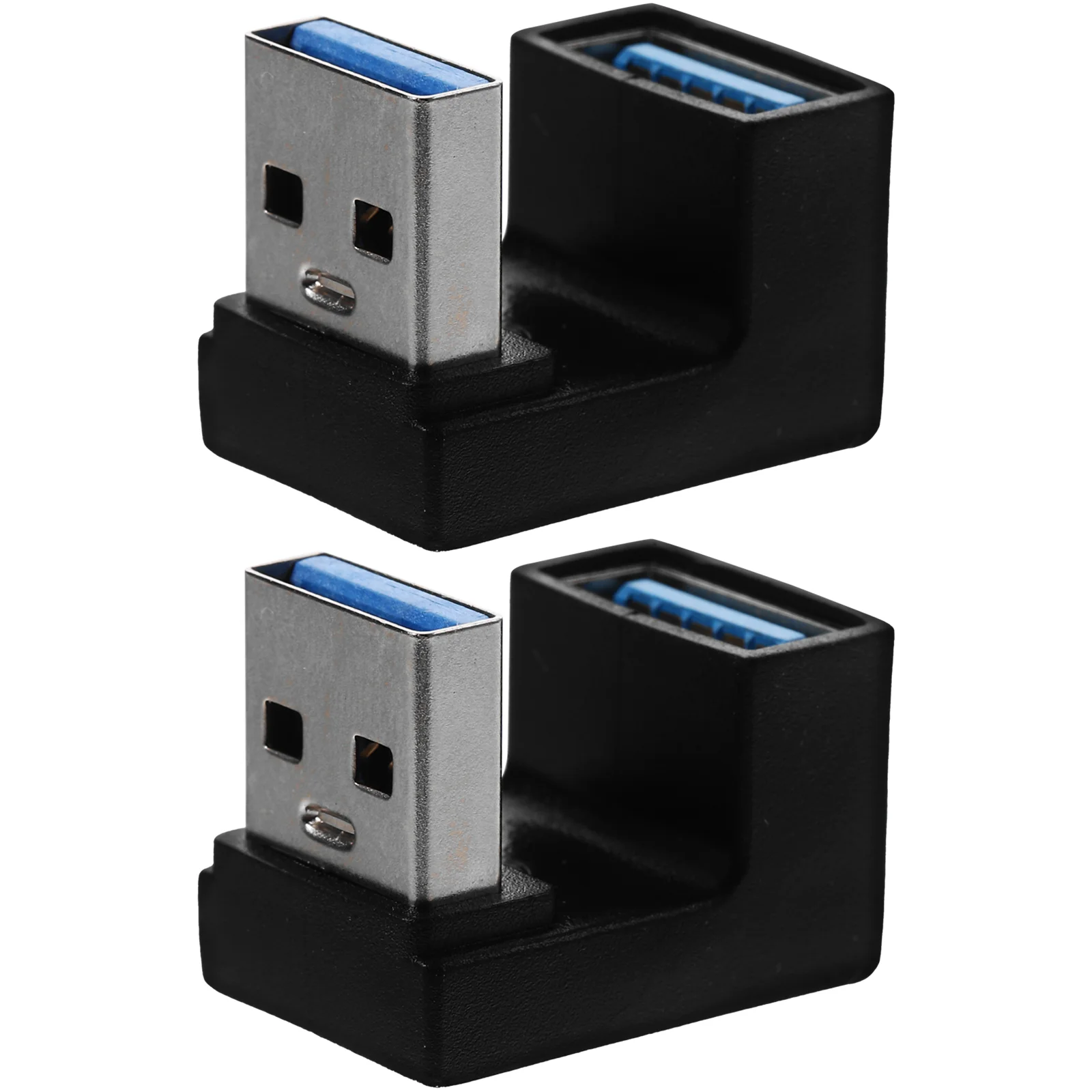 2pcs Usb Right Angle Adapter Angled Usb Connector Angled Plug Adapter Laptop Connector Supply 90 degree usb adapter