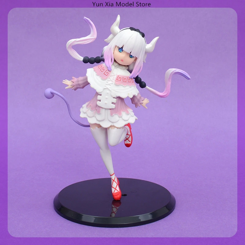 

18cm Miss Kobayashi'S Dragon Maid Kanna Kamui Anime Girl Figure Model Gk Statue Boys Collection Desktop Decoration Ornament Toys