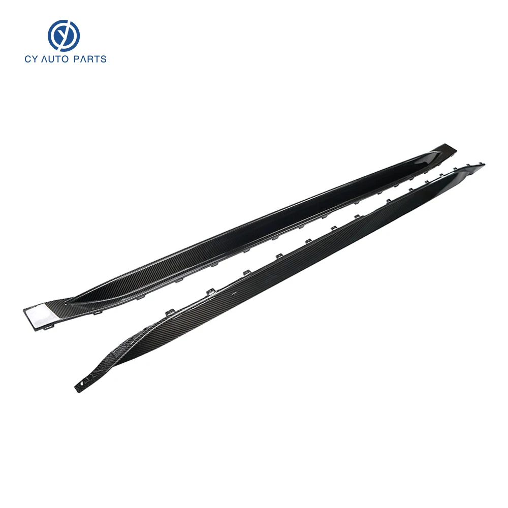 2PCS 2m Side Skirts Extension Rocker Panels Lip Wing Splitters on Bumper Car OEM Style For BMW M3 G80 M4 G82