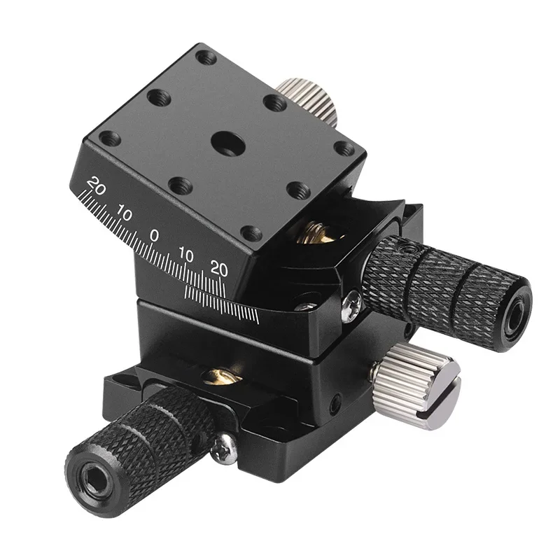 Manual radian tilt angle table camera, optical adjustment frame, experimental fine-tuning arc precision slide table
