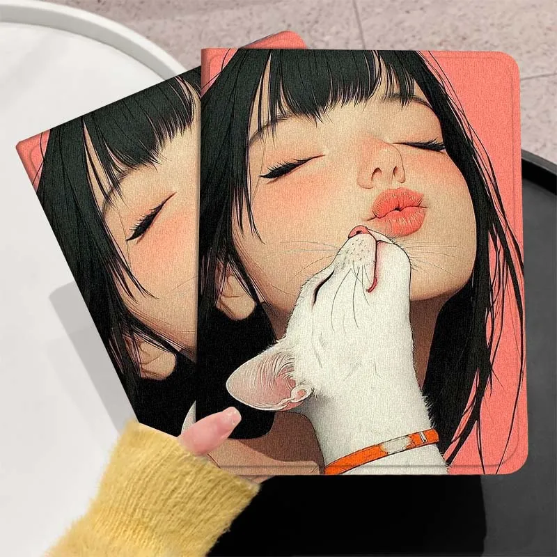 Крутой чехол с изображением кота в стиле аниме для Xiaomi Redmi Pad 2 4 5 6 6S 7 7S SE Pro Ultra Max 14 11 8,7 11,2 12,5 дюймов, чехол для планшета
