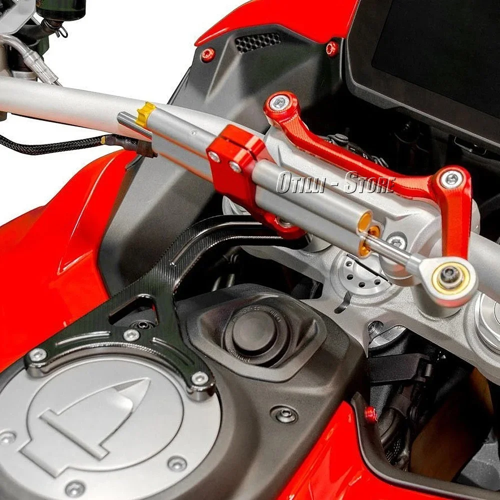 

Motorcycle Steering Stabilize Damper Bracket With For Ducati Multistrada V4 S 2021-2024 MULTISTRADA V4 RS