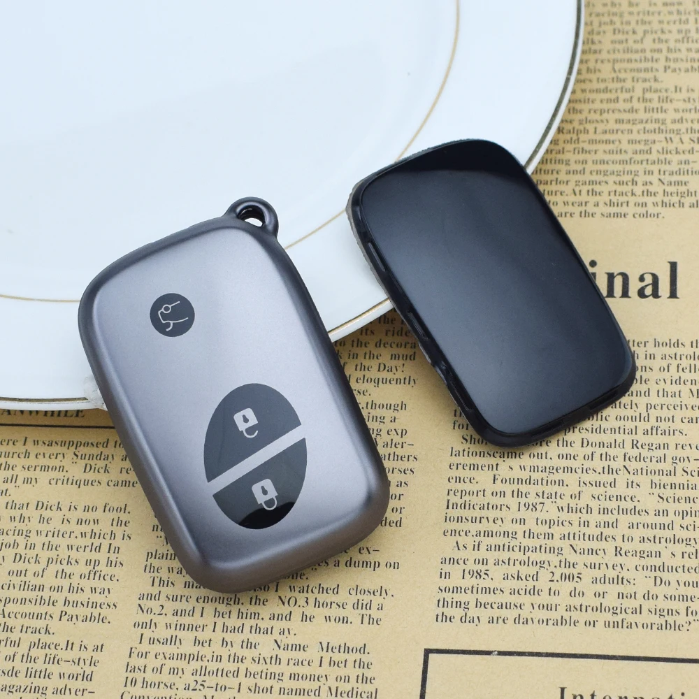 3/4 Buttons Soft Gunmetal Smart Remote Key Fob Case  for Lexus ES350 RX350 IS250 IS350 LX570 GS350 GS430 Key Protective Cover