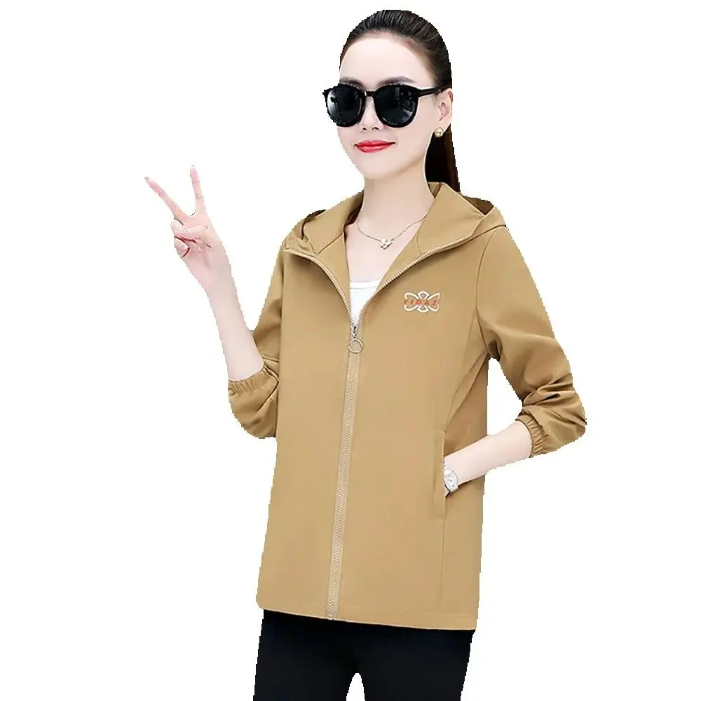 Coat Women 2024 Spring And Autumn New Korean Fashion Joker Hooded Windbreaker Temperament Casual Slimming Casual Coat Tide.