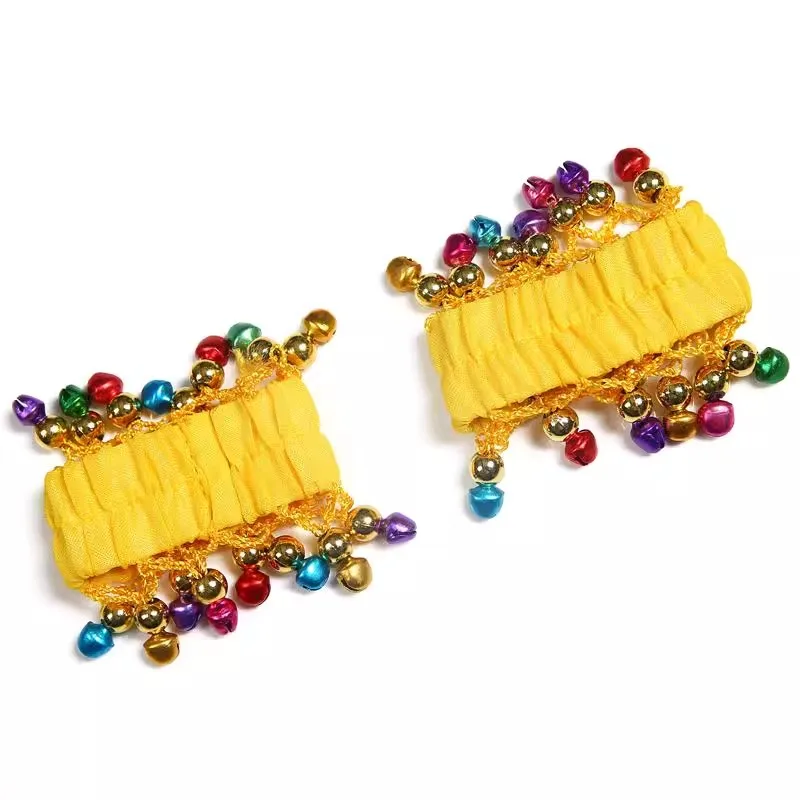 Customized Children's Belly Dance Bracelet Accessories Performance Accessories Handmade Girls Chiffon Bell Bracelet