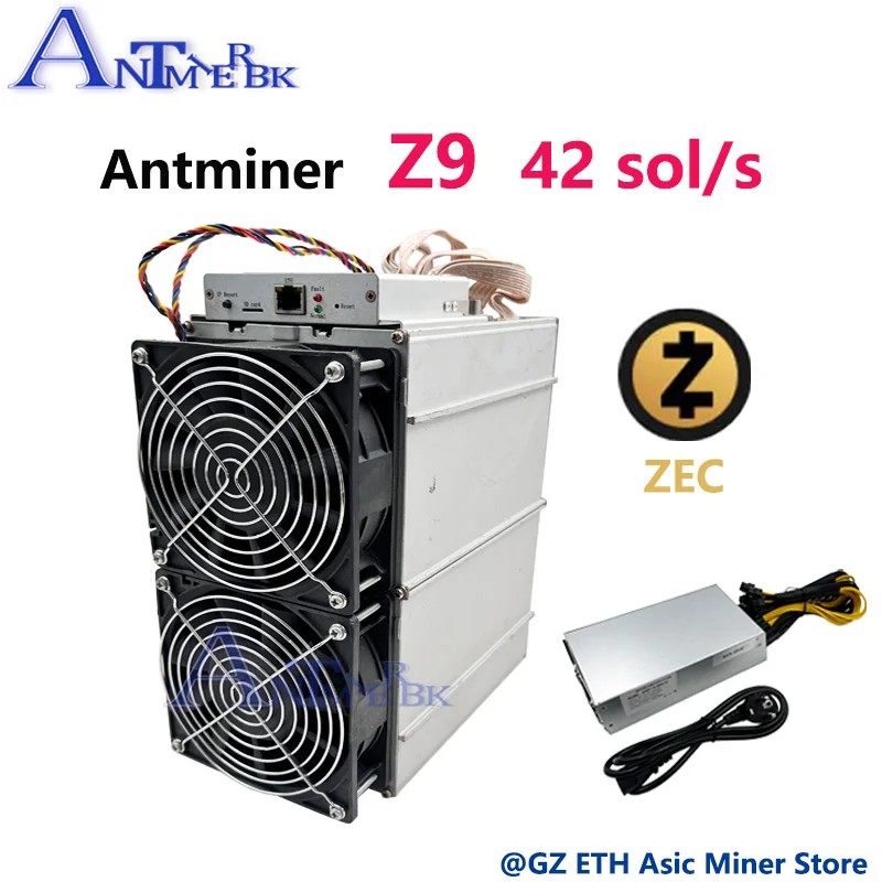 Used Asic AntMiner Z9 42k with PSU Equihash ZEC ZEN BTG BTC mining better than Z11 z9mini Z15 s9 S17 Innosilicon A9 M20S M3 A10