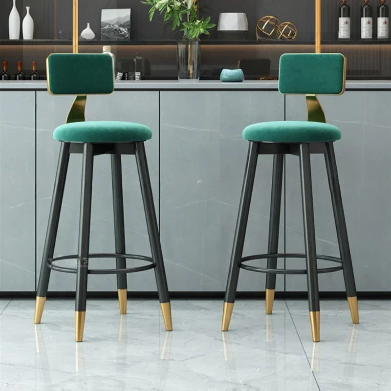 Chairs For Living Room Iron Chair Barber Shop Cheap Counter Kitchen Stools Plastic Armchair Mid Century Furniture Nordic Luxury