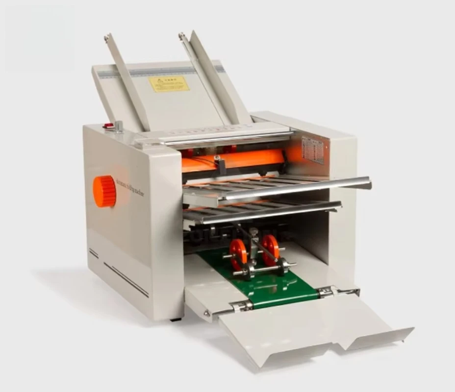 Standard Small Cross Desktop Brochure Leaflet Booklet File Paper Paper Folding Machine Automatic