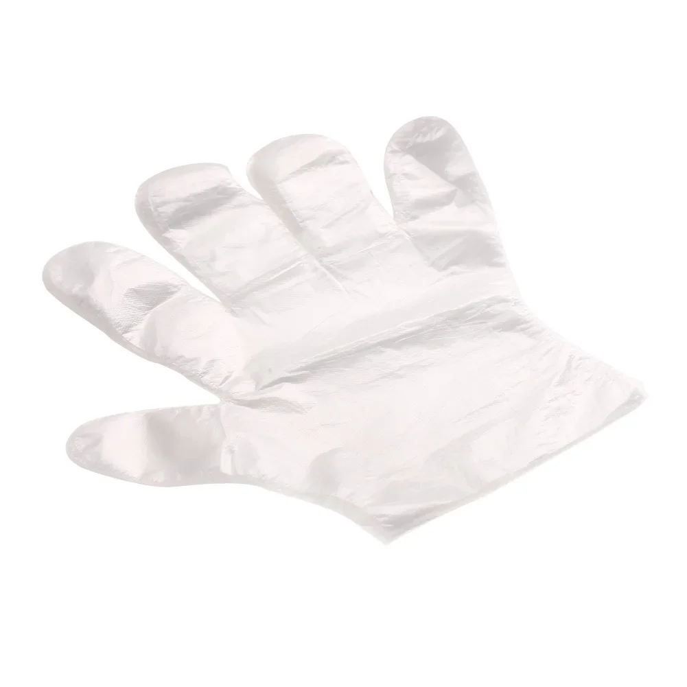 3000-100pcs Disposable Gloves Plastic Gloves Transparent Kitchen Bathroom Cleaning Gloves For DIY Cooking Kitchen Accessories
