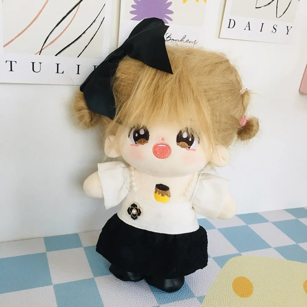 الكرتون 20 سنتيمتر القطن دمية ملابس دمى BJD OB11 السراويل قميص دمى اكسسوارات يدوية الصنع دمية فستان لعبة