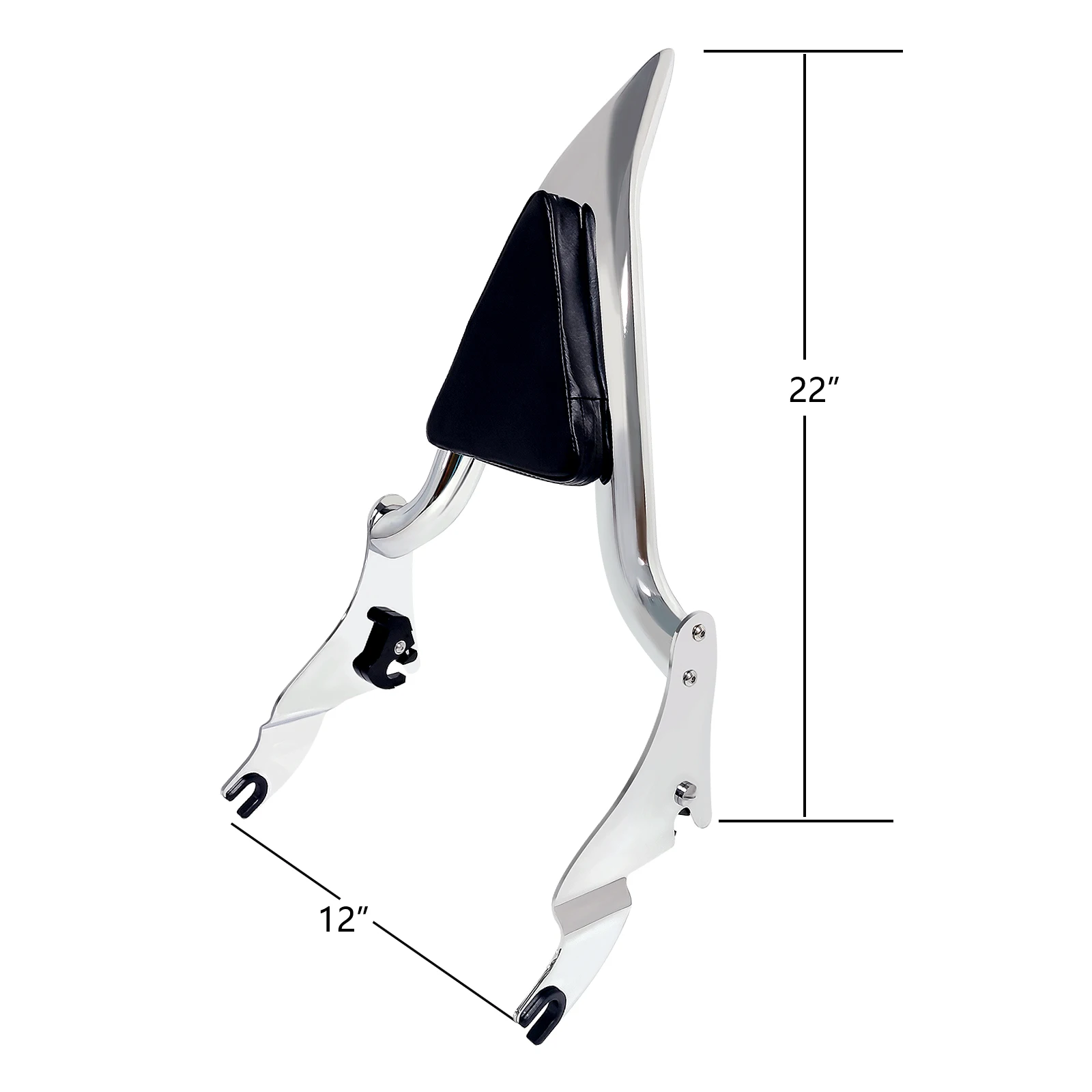 Motorcycle Rear Backrest Sissy Bar & Luggage Rack For Harley Touring Street Glide Electra Glide Road King FLHR CVO 2009-2026 view 3
