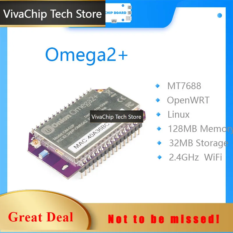 VivaCTOnion Omega2+ MT7688OpenWRT Linux IoT Development Board