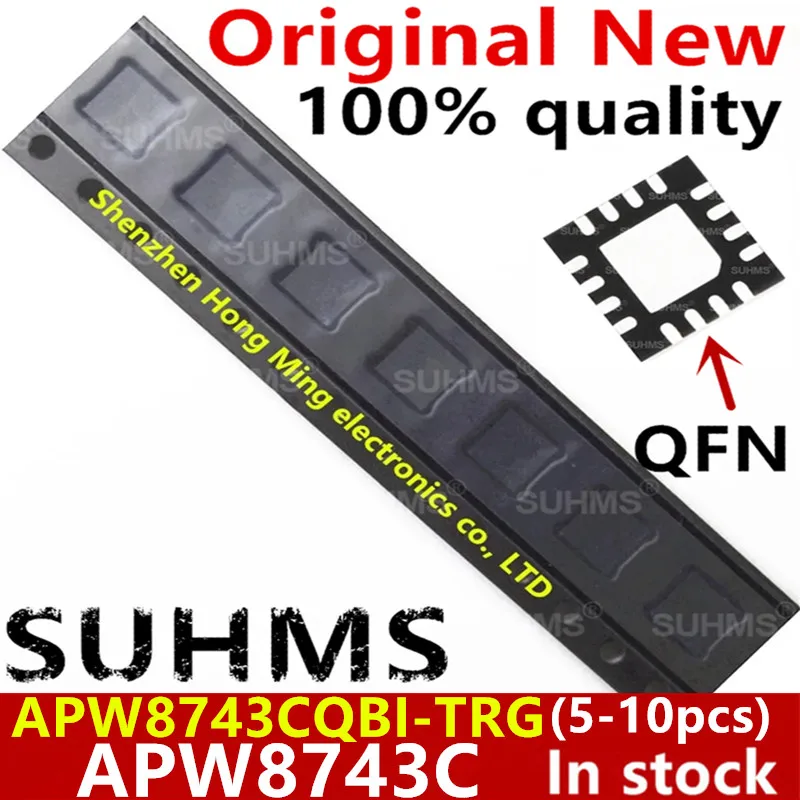 

(5-10piece) 100% New APW8743CQBI-TRG APW8743CQBI APW8743C 8743C QFN-16 Chipset