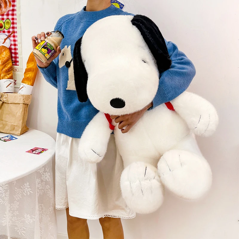 35-55 سنتيمتر الكلاسيكية سنوبي أفخم لعبة الكرتون أنيمي لطيف عيد ميلاد وسادة أريكة الظهر الكلب دمية الأطفال عيد الميلاد محشوة هدية