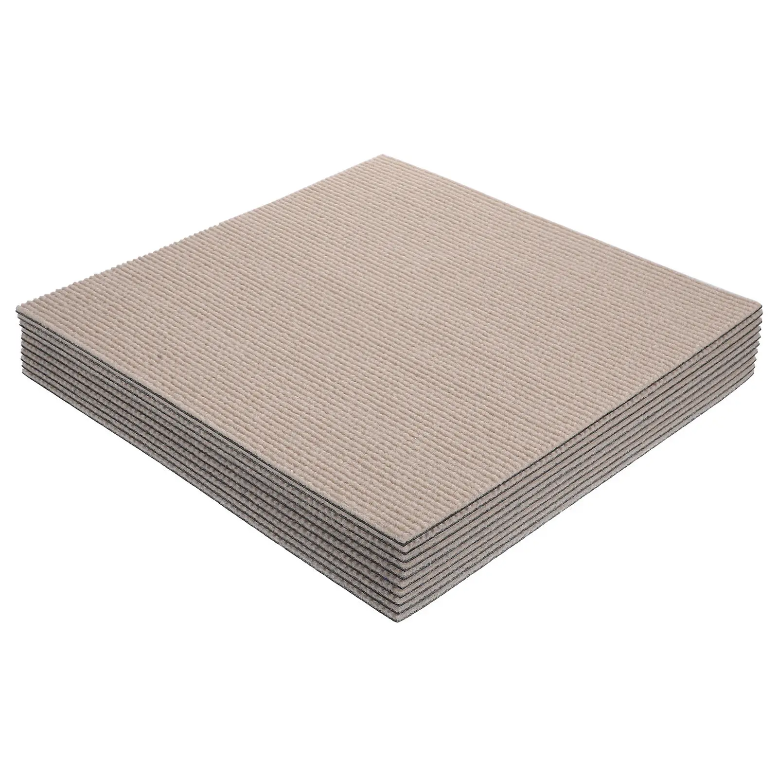 10Pcs Anti-Slip Carpet Tiles Self Adhesive Peel and Stick Floor Stickers Removable Strong Adhesion Home Decor Flooring