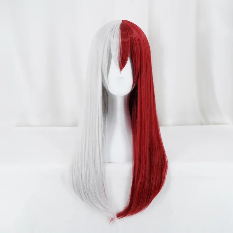 

Anime Girl My Hero Academia Todoroki Shoto Long Cosplay Wigs Unisex Costumes Props Hair Boku No Hero Academia Dress Up Party