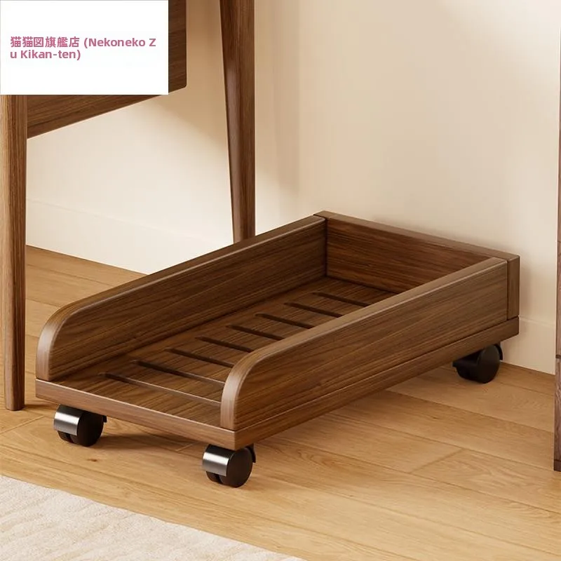 wood-computer-main-host-bracket-office-desk-under-shelf-widened-desktop-case-storage-rack-home-office-organizing-tool