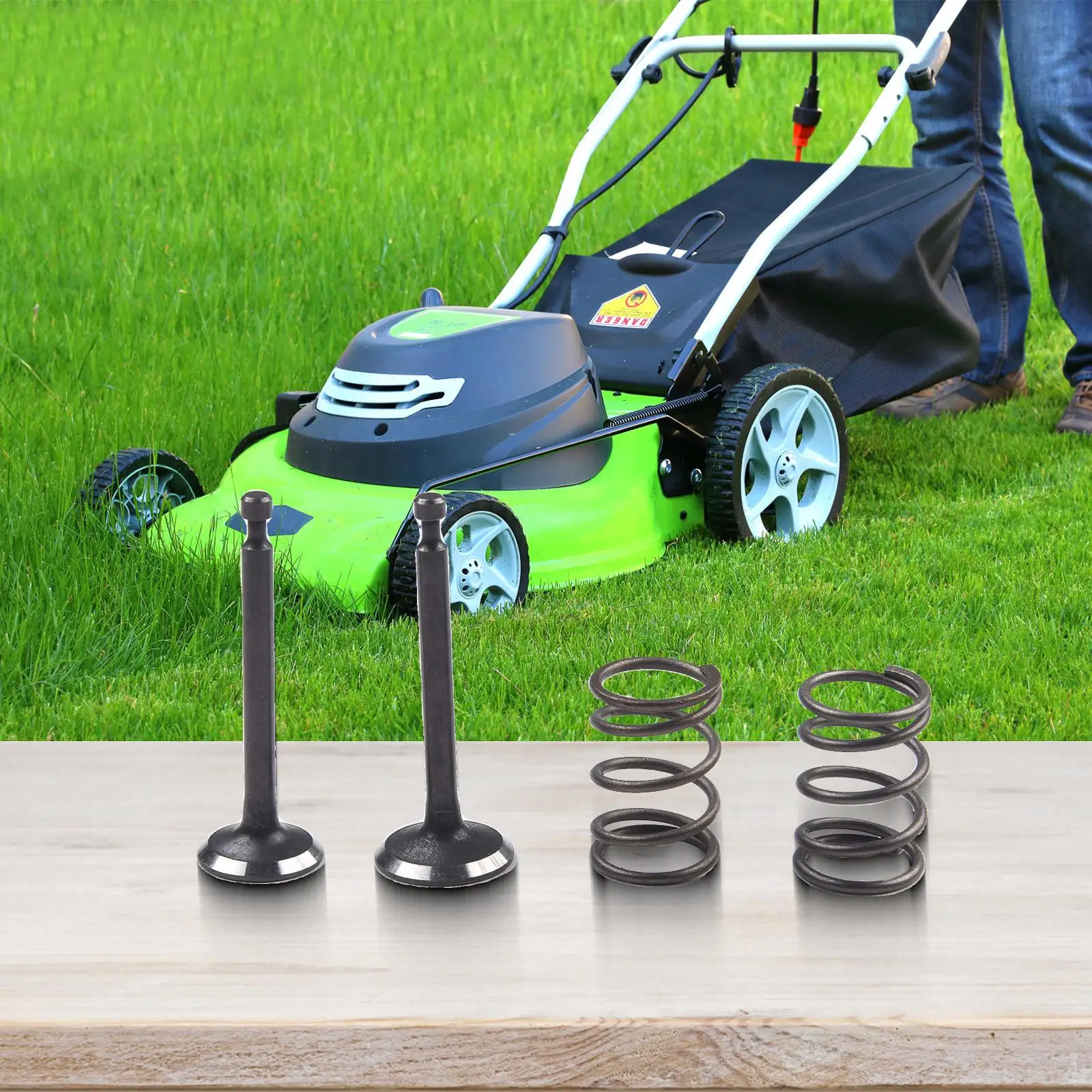 Spring Exhaust Valve Trimmer Brush Cutter Accessories Intake Valve Metal Replacement Stem Seal Lock New Practical