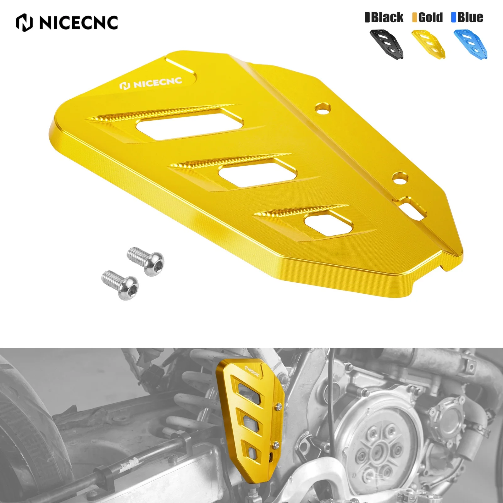 For 2024 Suzuki DR-Z400 CNC Motorcycle Rear Master Cylinder Guard Cover Kit DR-Z400E DR-Z400S DR-Z400SM 2000-2024 DR-Z400 E S SM