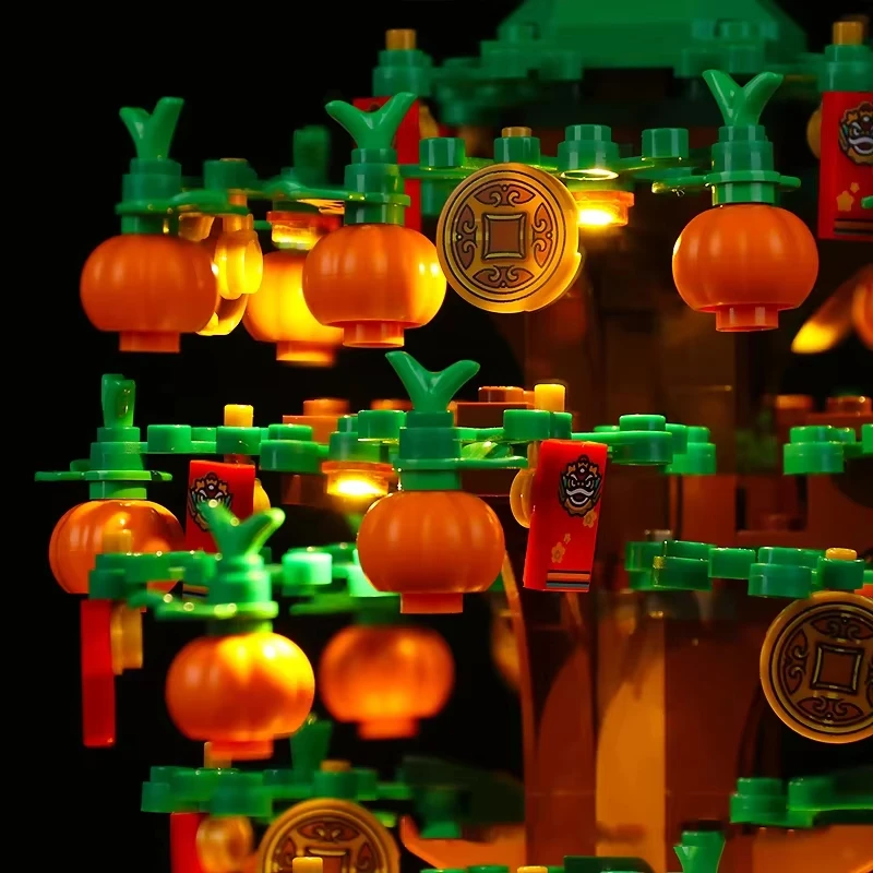 DIY LED Light Kit For LEGO 40648 Money Tree Building Blocks Set（Only LED Light,Without Blocks Model）