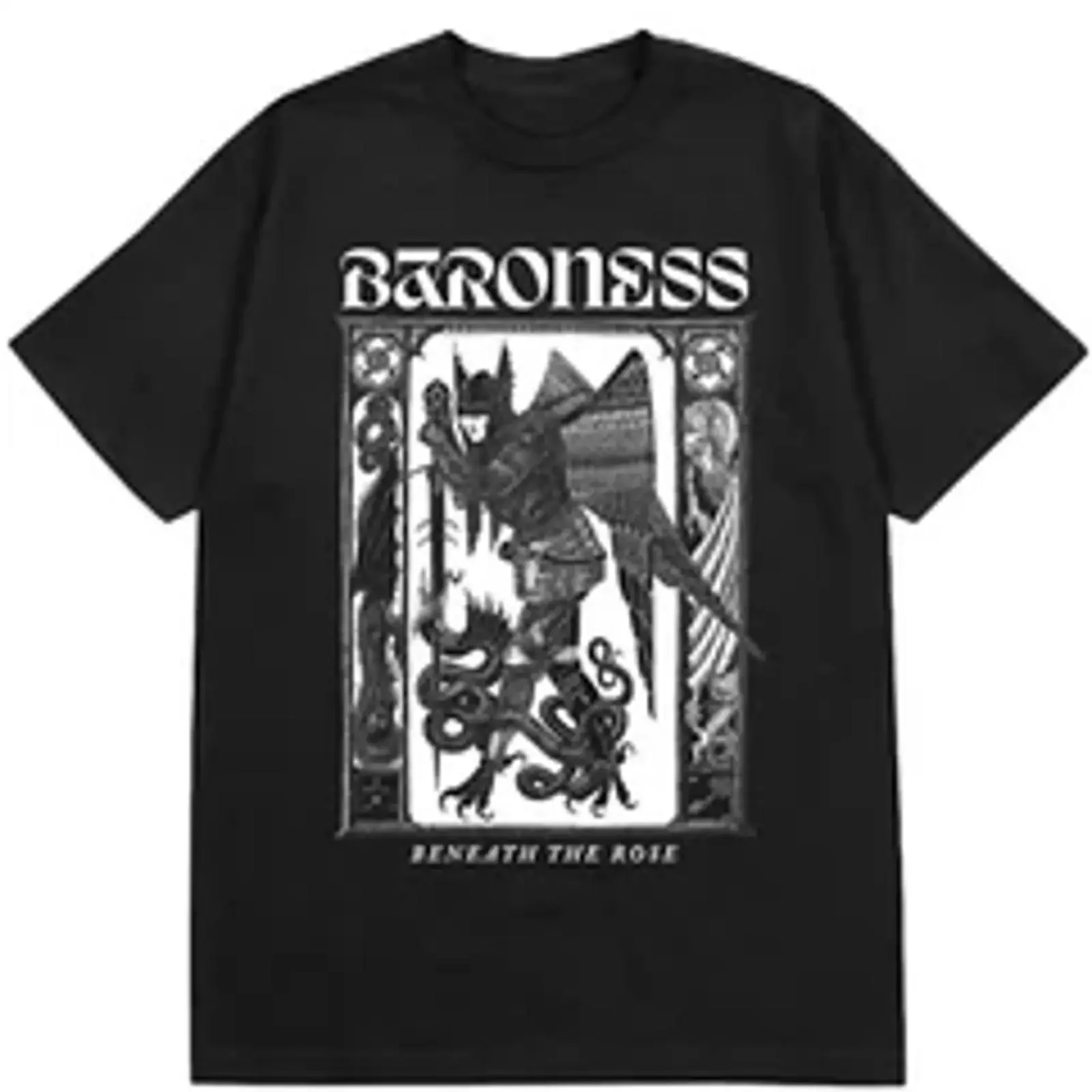 VTG Baroness band black T shirt short sleeve All sizes S to 45Xl XA740 vintage Washed Breathable homme Slightly Casual