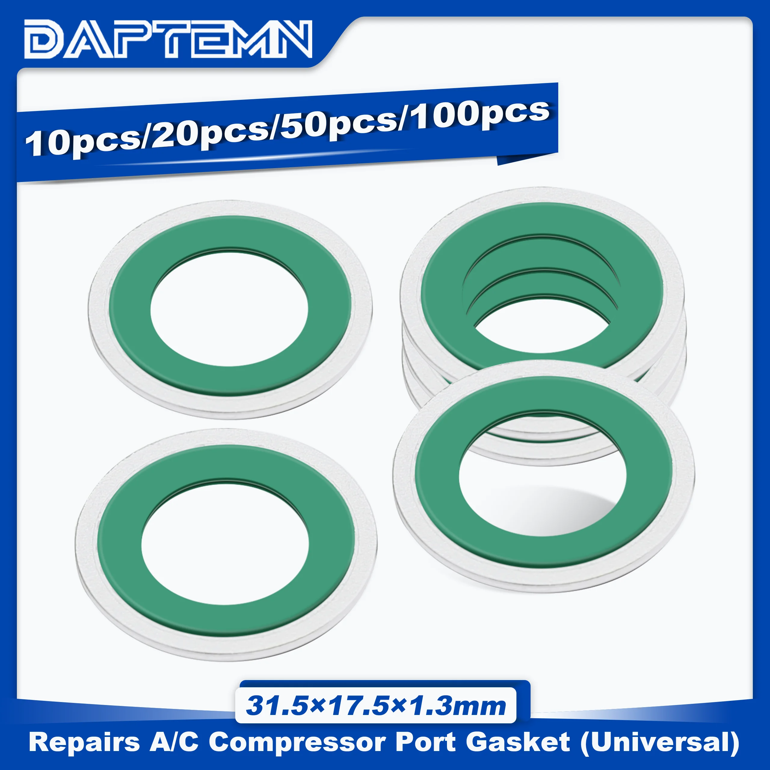 

Car A/C Compressor Bonded Seal Washers, A/C System Compressor Port Universal Gasket 10PCS 20PCS 50PCS 100PCS (31.5x17.5x1.3mm)