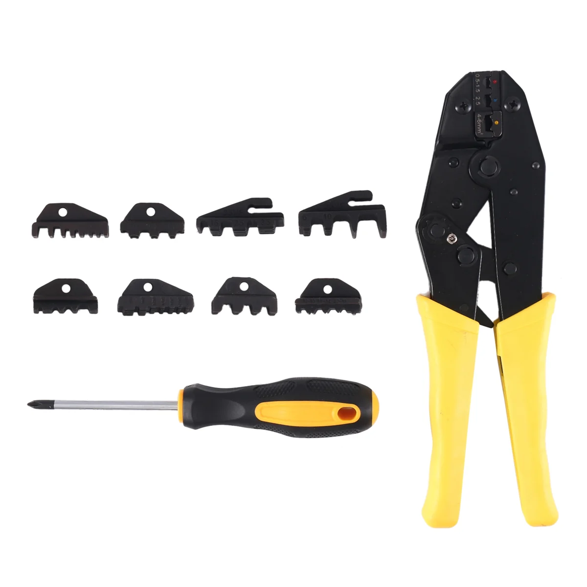 

30J Set Terminal Crimping Pliers Cold-Pressed Terminal Ratchet Crimping Pliers Crimping Hand Crimping Pliers