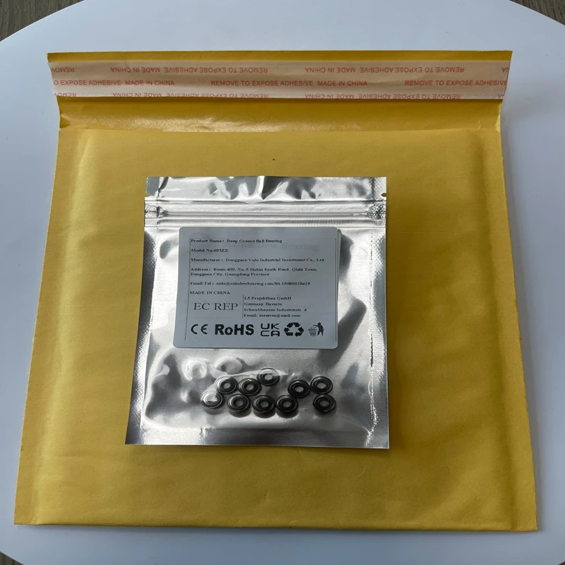 2 قطعة 693ZZ مايكرو الكرات الأخدود العميق 3 مللي متر × 8 مللي متر × 4 مللي متر ABEC-9 محمية لبكرات بكرة الصيد المصغرة #3