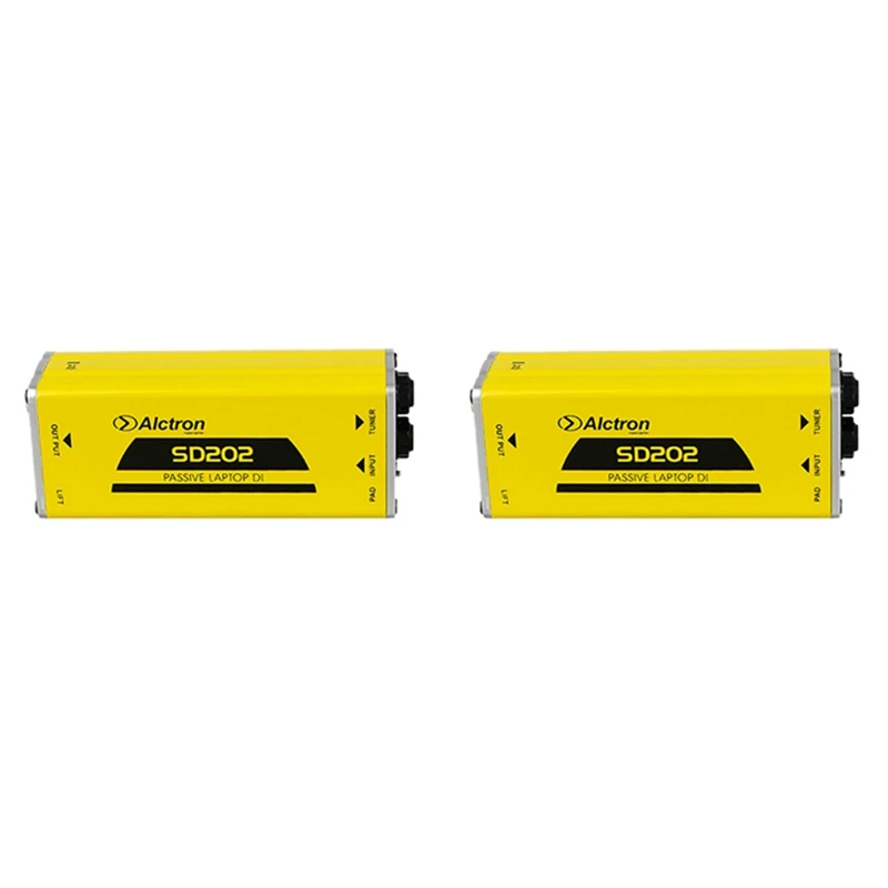 

2X Alctron SD202 Passive DI Box Impedance Conversion DI BOX Electric Guitar Direct Connection Box Effect