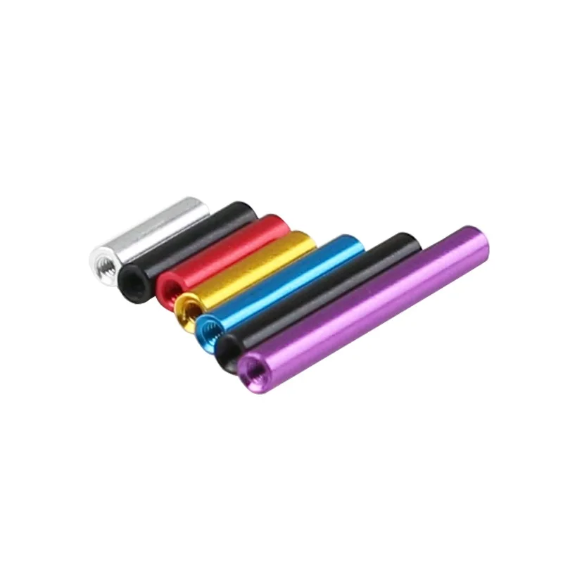 Weiyi M2 Aluminiumlegierung Bunte 6mm~50mm Lange Runde Aluminium-Abstandshalterstäbe Runde Aluminium-Abstandshalter für RC-Multirotor – Detail 3