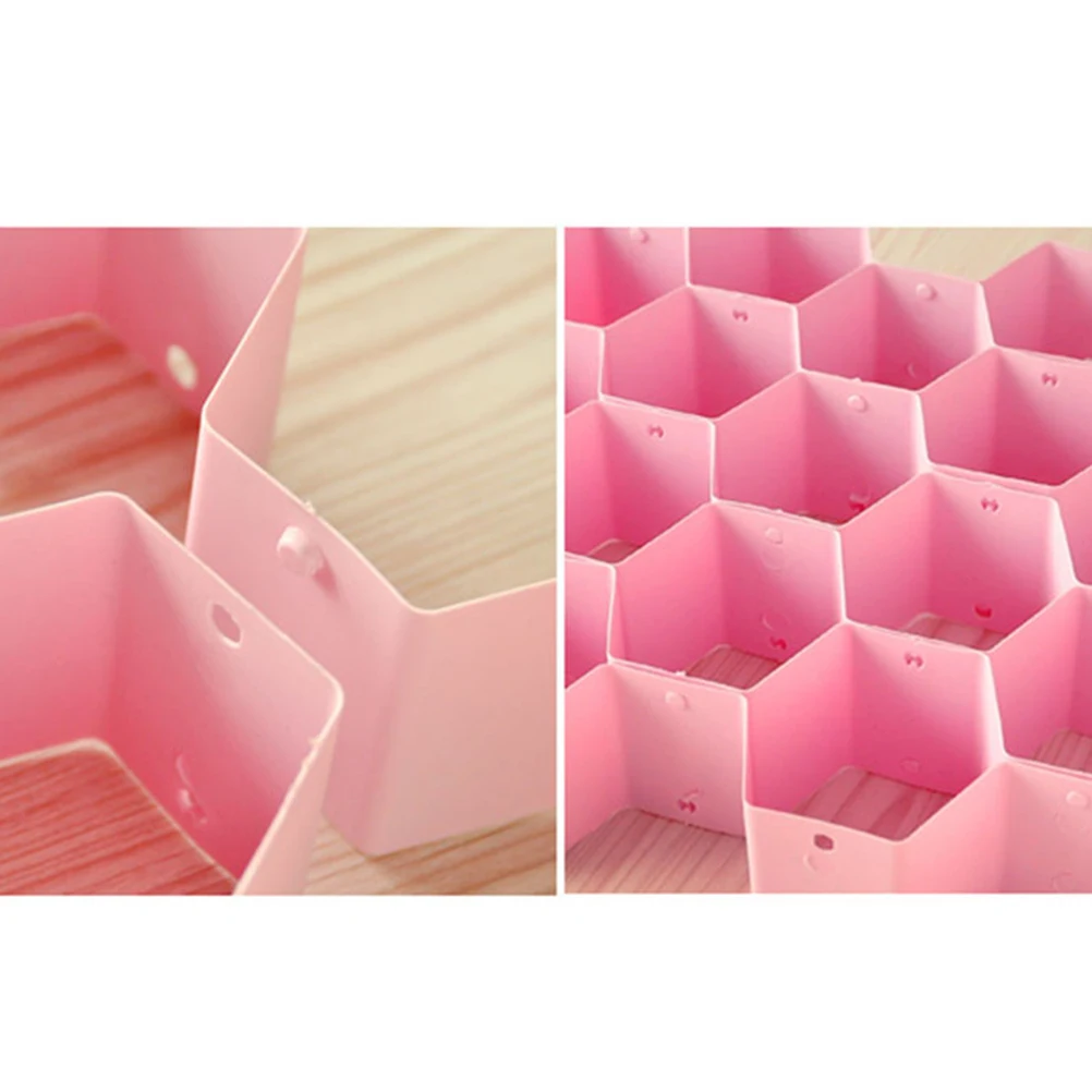 

Plastic Drawer Organizer Storage Dividers Grid Design For Underwear Socks Bras Accessories Closet Dresser Space Saving Home