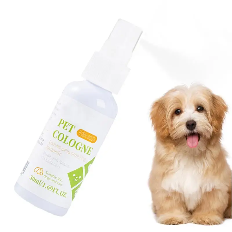 

Pet Deodorizer Spray For Dogs Dog Calming Deodorizer Long-Lasting Dog Calming Deodorizer Dog Conditioner Spray 50ml For Smelly