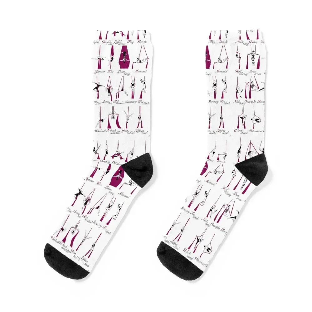 Complete Aerial Alphabet (silks) Socks compression ankle custom sports winter Socks For Man Women's