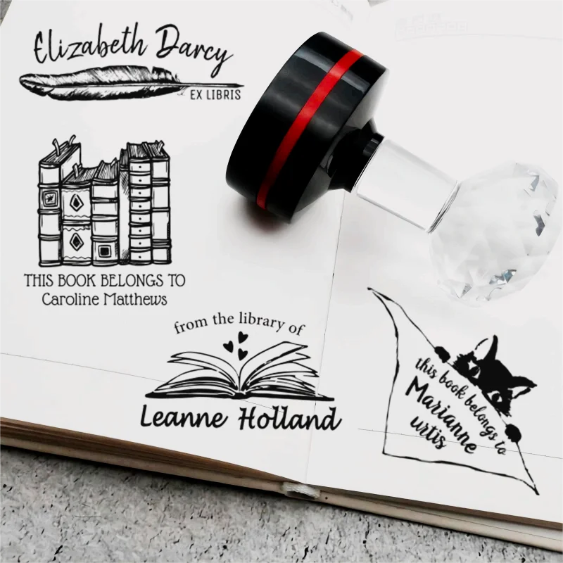 Library Stamp Personalized Custom Name Stamp Self Inking From the Library Of , This Book Belongs To, Back to School