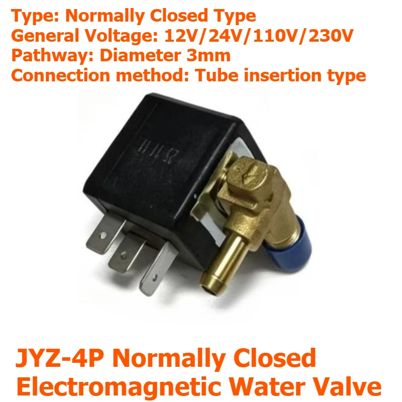 

JYZ-4P high-temperature steam ironing machine accessories electric ironing plate pressure switch solenoid valve solenoid valve