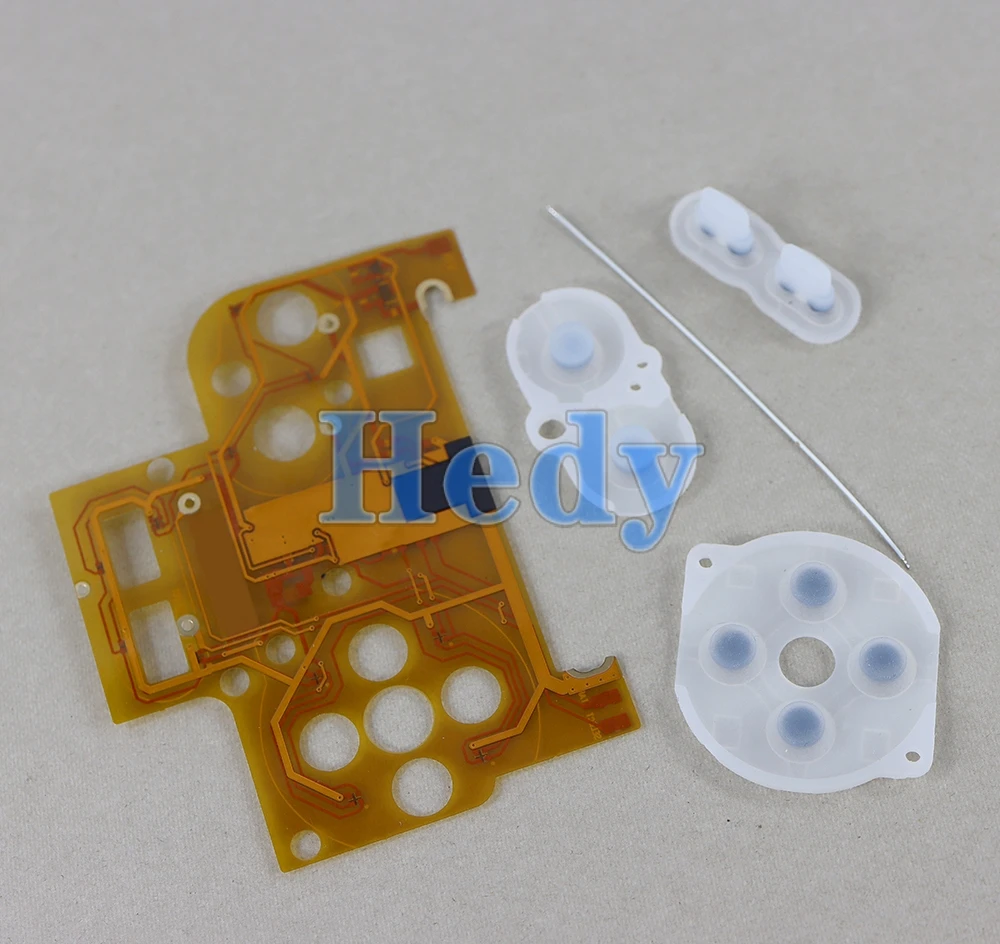 10sets Für GBC Taste Licht Montage LED Farbe Taste Mot Kit Flex Kabel Für Game Boy Farbe