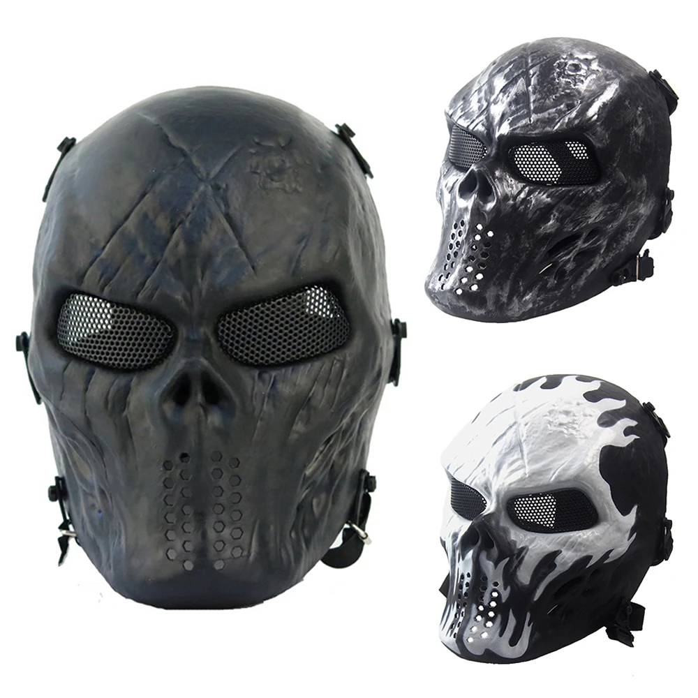 Tactical Full Face Protective Mask Halloween Masquerade War Game Shooting Equipment Hunting Airsoft Paintball Masks