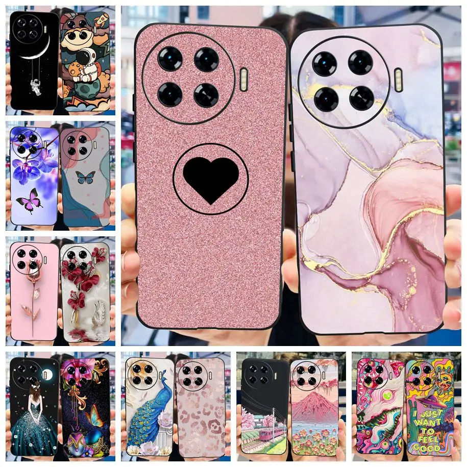 For Cover Tecno Spark 20 Pro Plus Phone Case Stylish Butterfly Protective Shell For Tecno Spark20 Pro Plus Funda Silicone Bumper