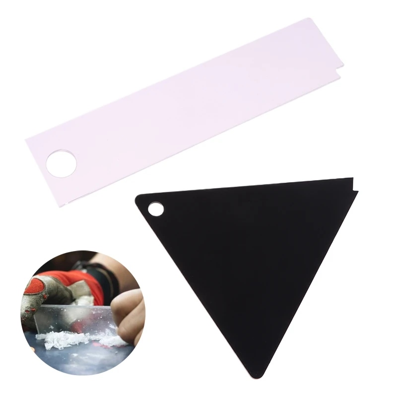 Removedor de cera de Snowboard rectangular transparente, removedor de cera para tabla única y doble, encerado, afinación de Snowboard, esquí ancho