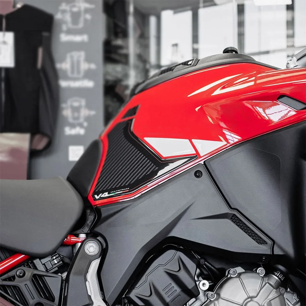 For Multistrada V4 - V4s 2024 Motorcycle Decal Accessories 3D Epoxy Sticker Protection Kit