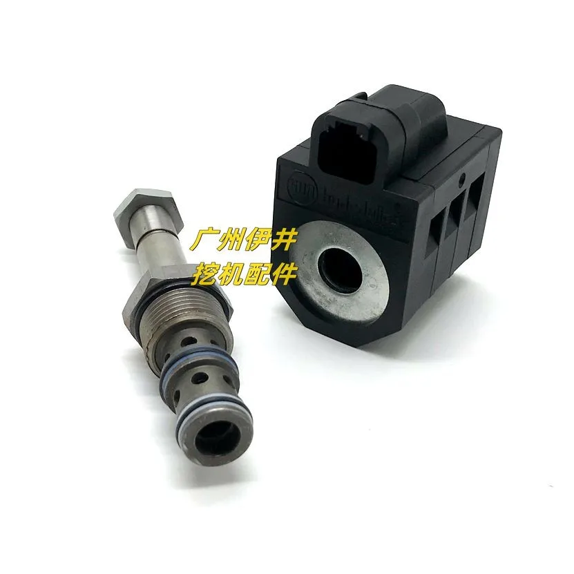 Excavator Hyundai parts R55 60 80 150 210 220 215 225-7-9 Pilot safety lock solenoid valve coil mountings spare